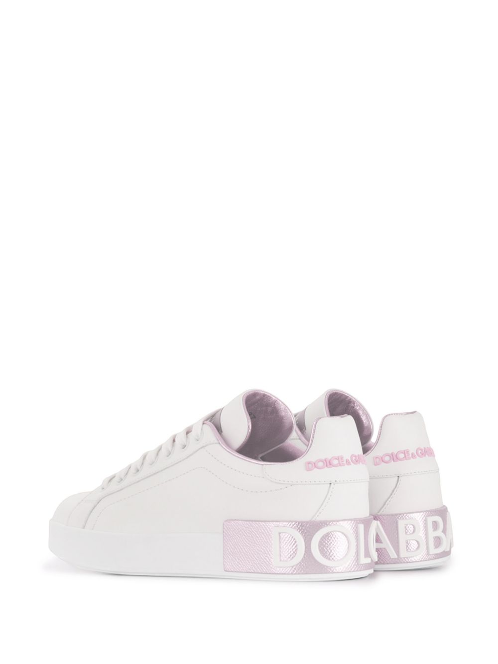 Dolce & Gabbana Women Portofino Leather Sneakers