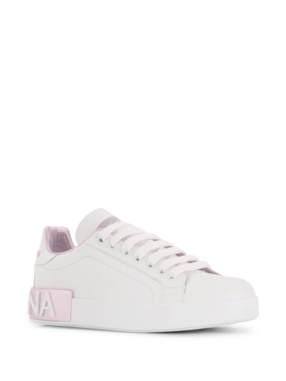 Dolce & Gabbana Women Portofino Leather Sneakers