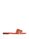 Dolce & Gabbana Women Maiolica Print Flat Sandals