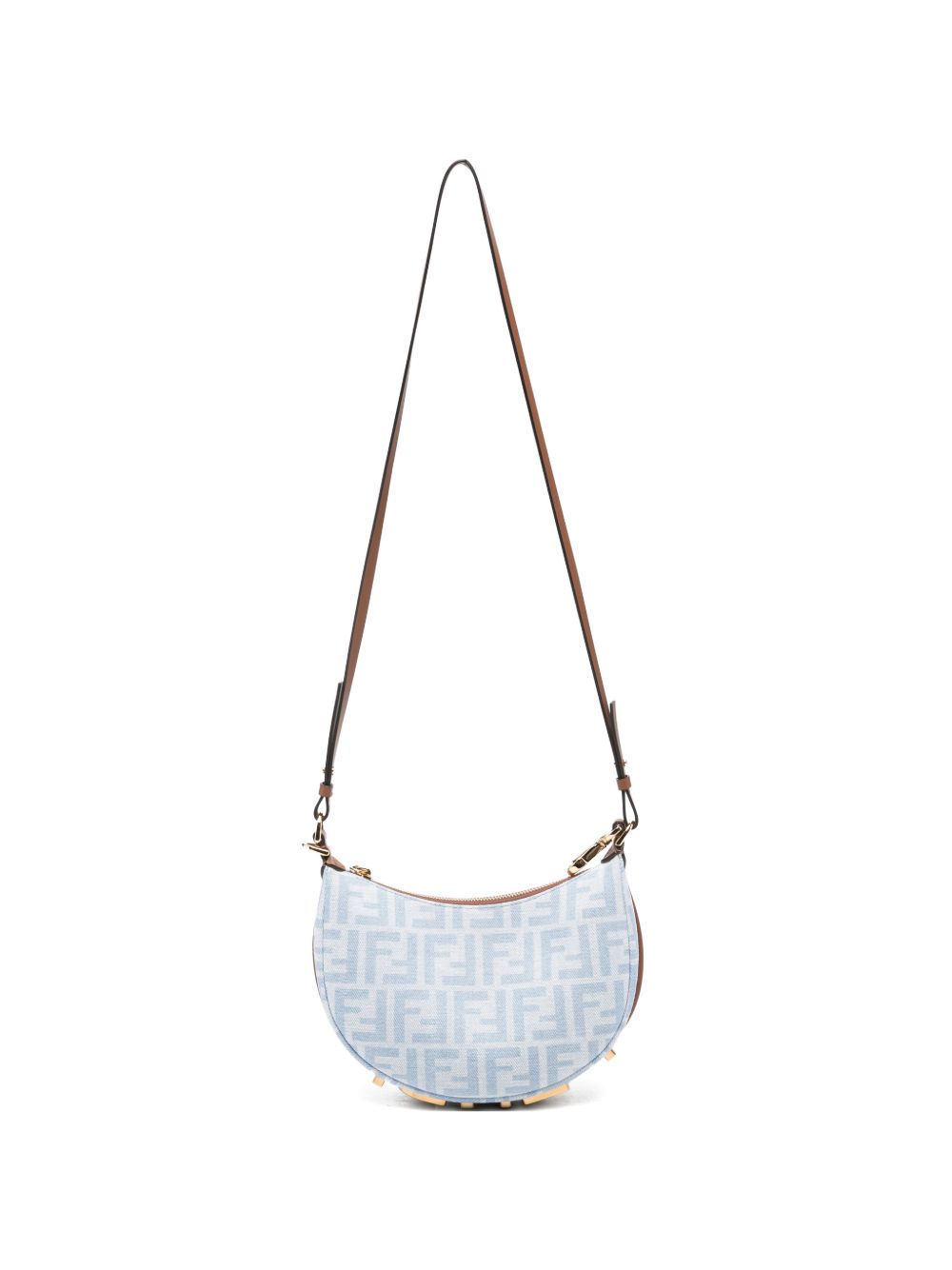 Fendi Women Fendigraphy Mini Denim Handbag
