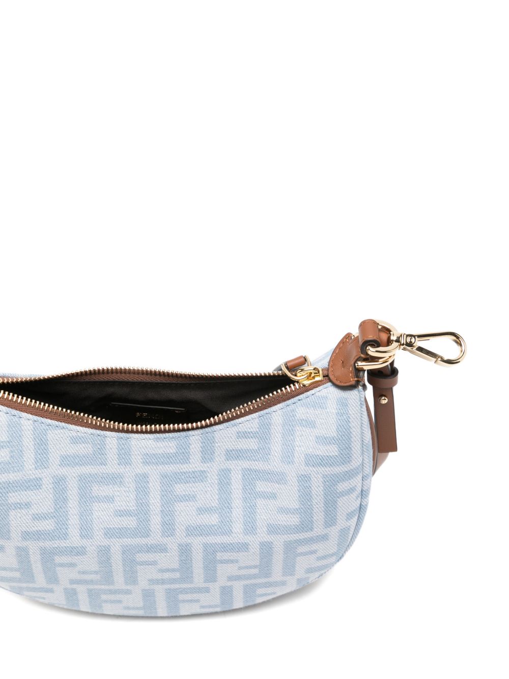 Fendi Women Fendigraphy Mini Denim Handbag