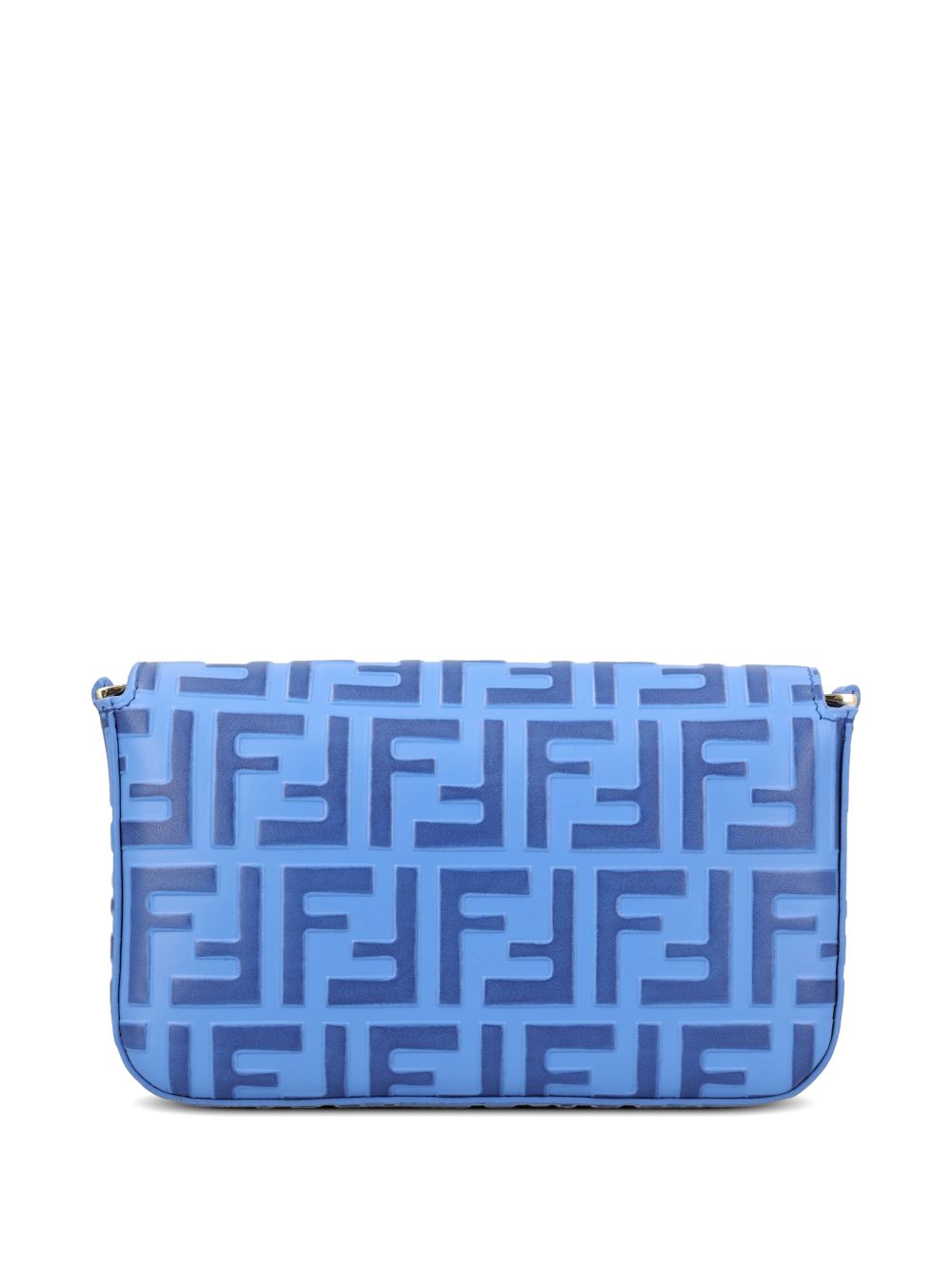 Fendi Women Ff Diamonds Leather Wallet On Chain