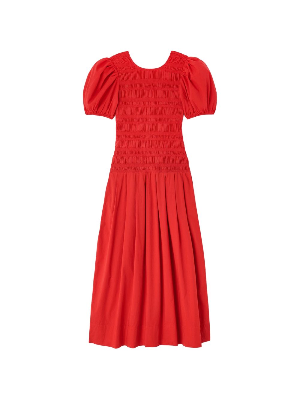Ganni Women Organic Cotton Midi Dress
