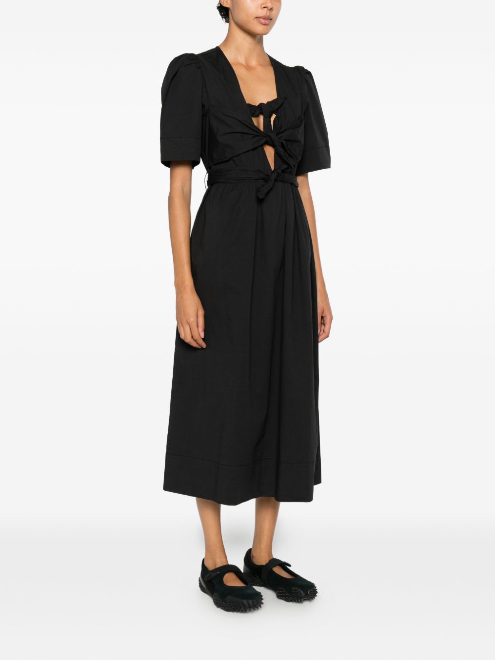 Ganni Women Organic Cotton Midi Dress