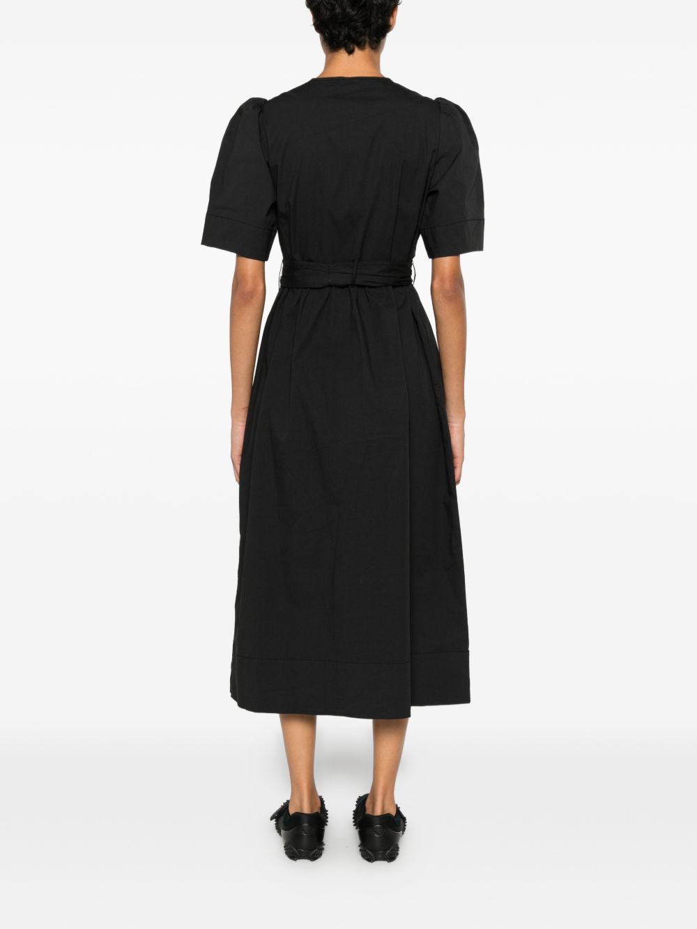 Ganni Women Organic Cotton Midi Dress