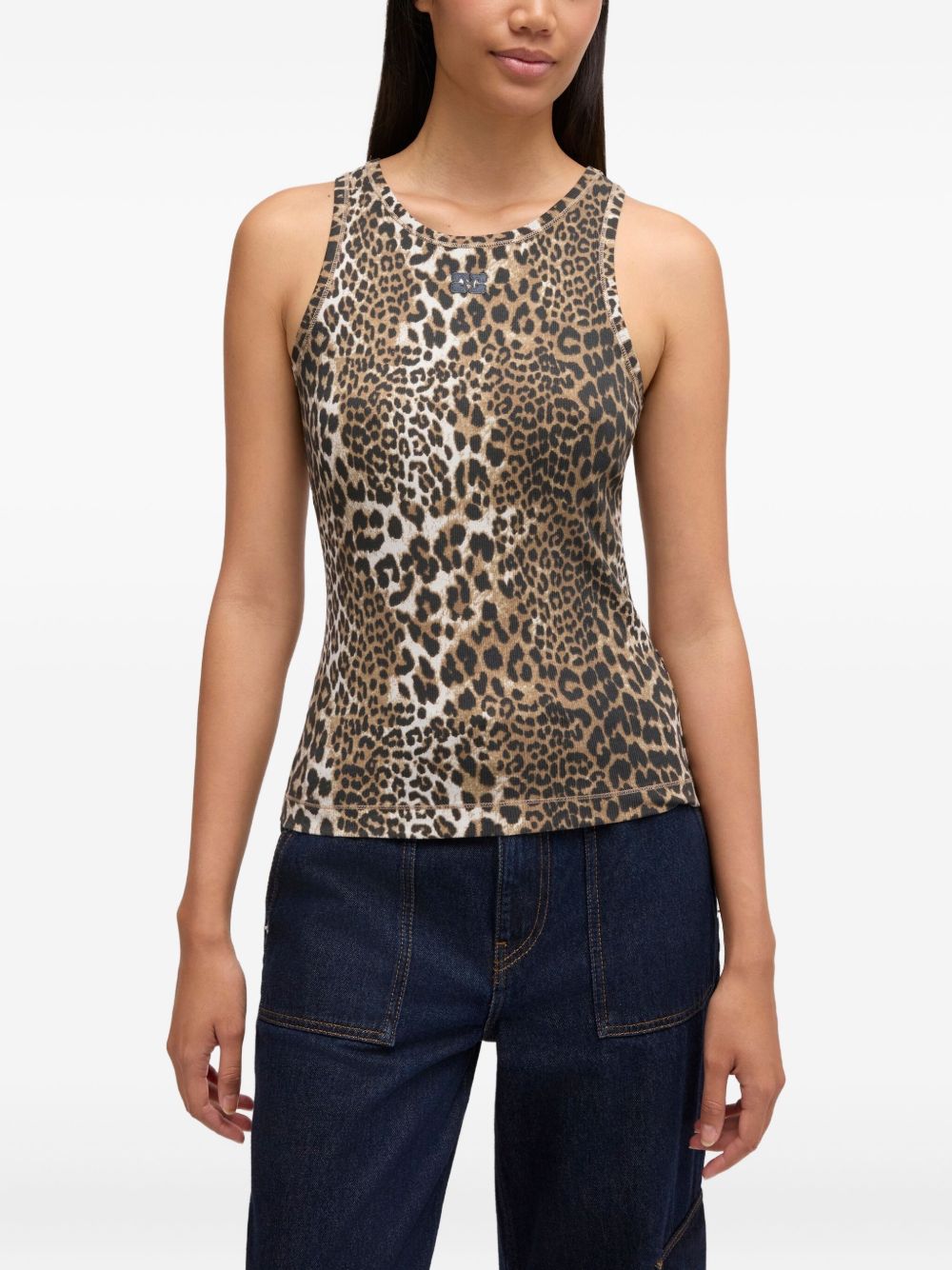 Ganni Women Organic Cotton Tank Top