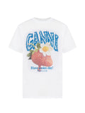Ganni Women Printed Cotton T-Shirt