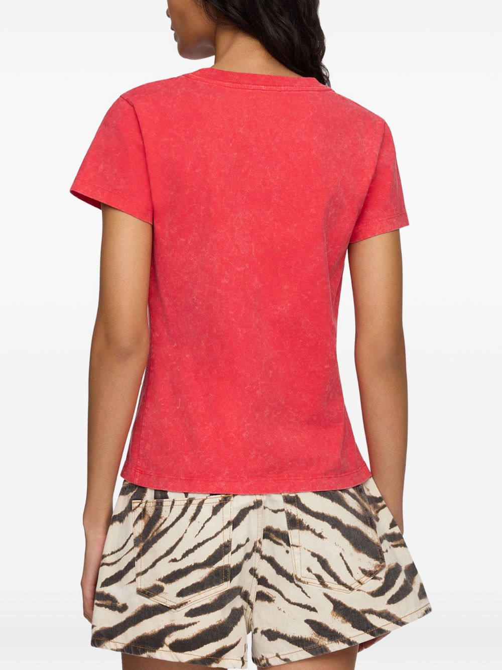Ganni Women Printed Cotton T-Shirt