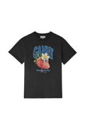 Ganni Women Printed Cotton T-Shirt