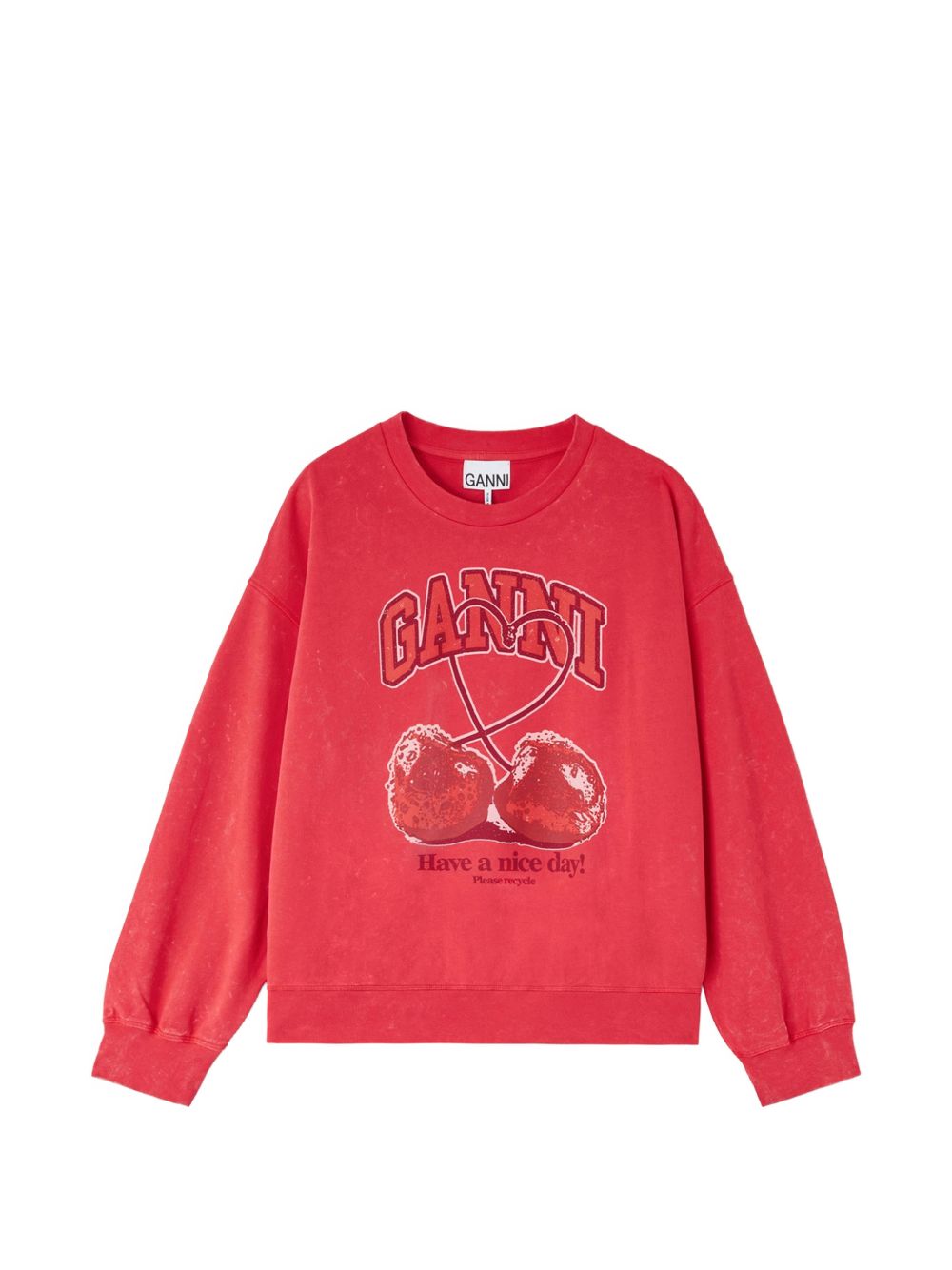Ganni Women Cherry Organic Cotton Sweater