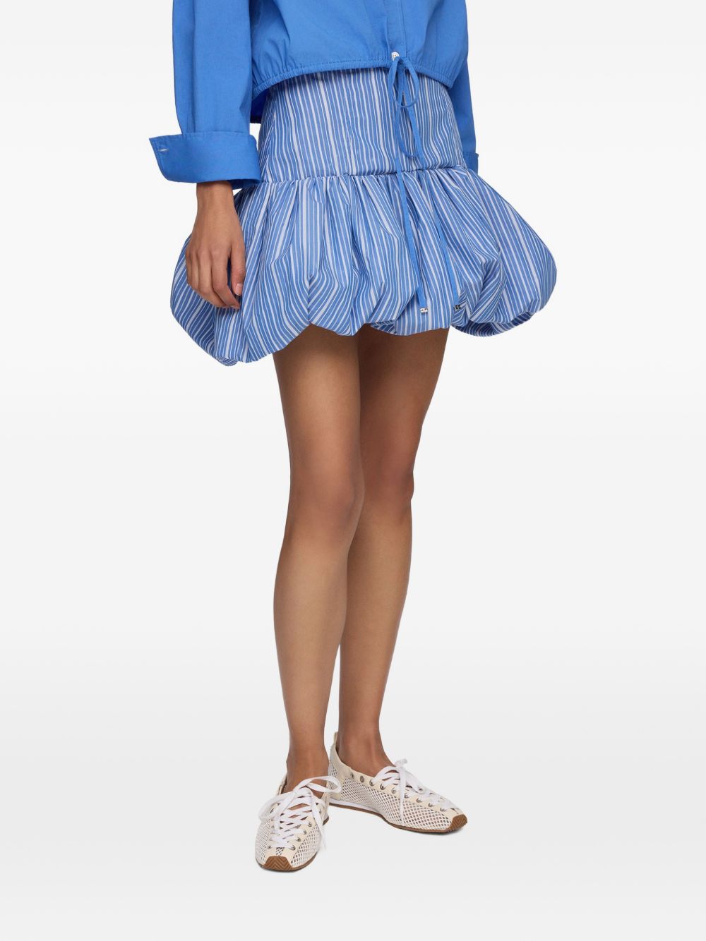 Ganni Women Organic Cotton Mini Skirt