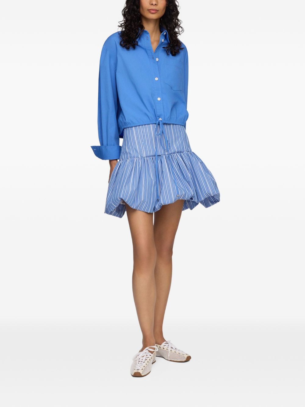 Ganni Women Organic Cotton Mini Skirt