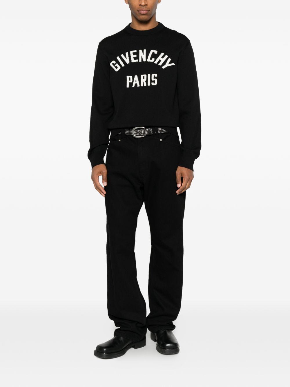 Givenchy Men Cotton Blend Crewneck Sweater