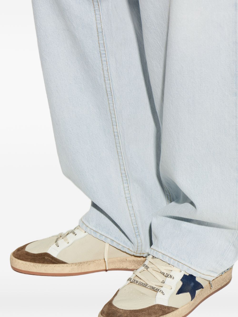 Golden Goose Men Ball Star Leather Sneakers
