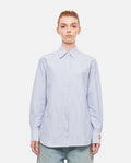 Golden Goose Women Boyfriend Shirt Striped Oxford Cotton