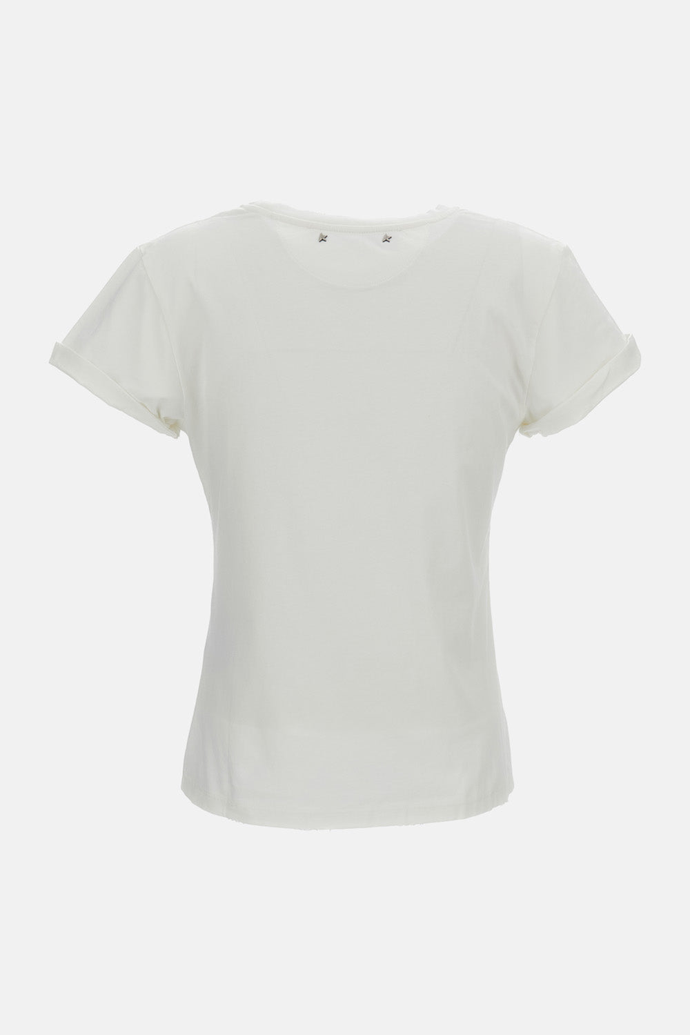 Golden Goose Women Slim T-Shirt Distressed Cotton Jersey