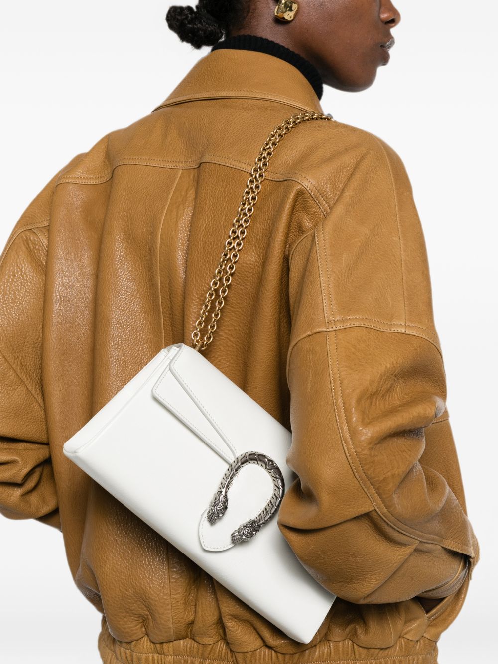 Gucci Women Dionysus Leather Shoulder Bag
