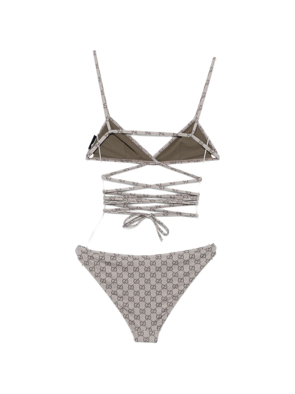 Gucci Women Gg Triangle Bikini Set