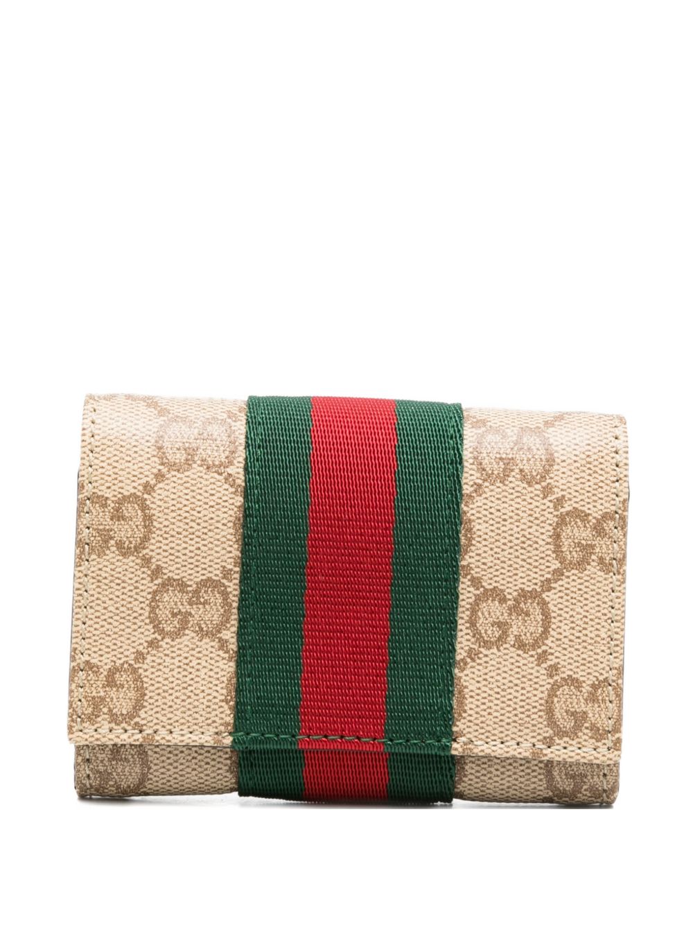 Gucci Women Web Detail Bifold Card Case