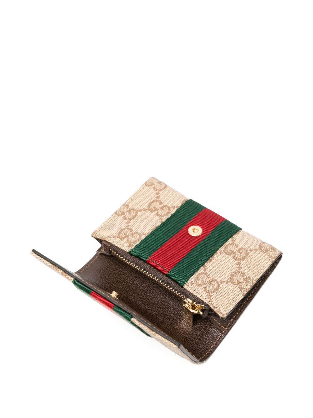 Gucci Women Web Detail Bifold Card Case