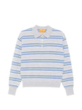 Guest In Residence Women Cashmere Striped Polo Shirt