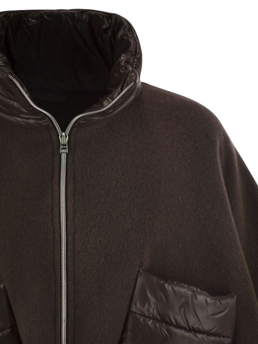 Herno Women Wool And Nylon Short Down Jacket