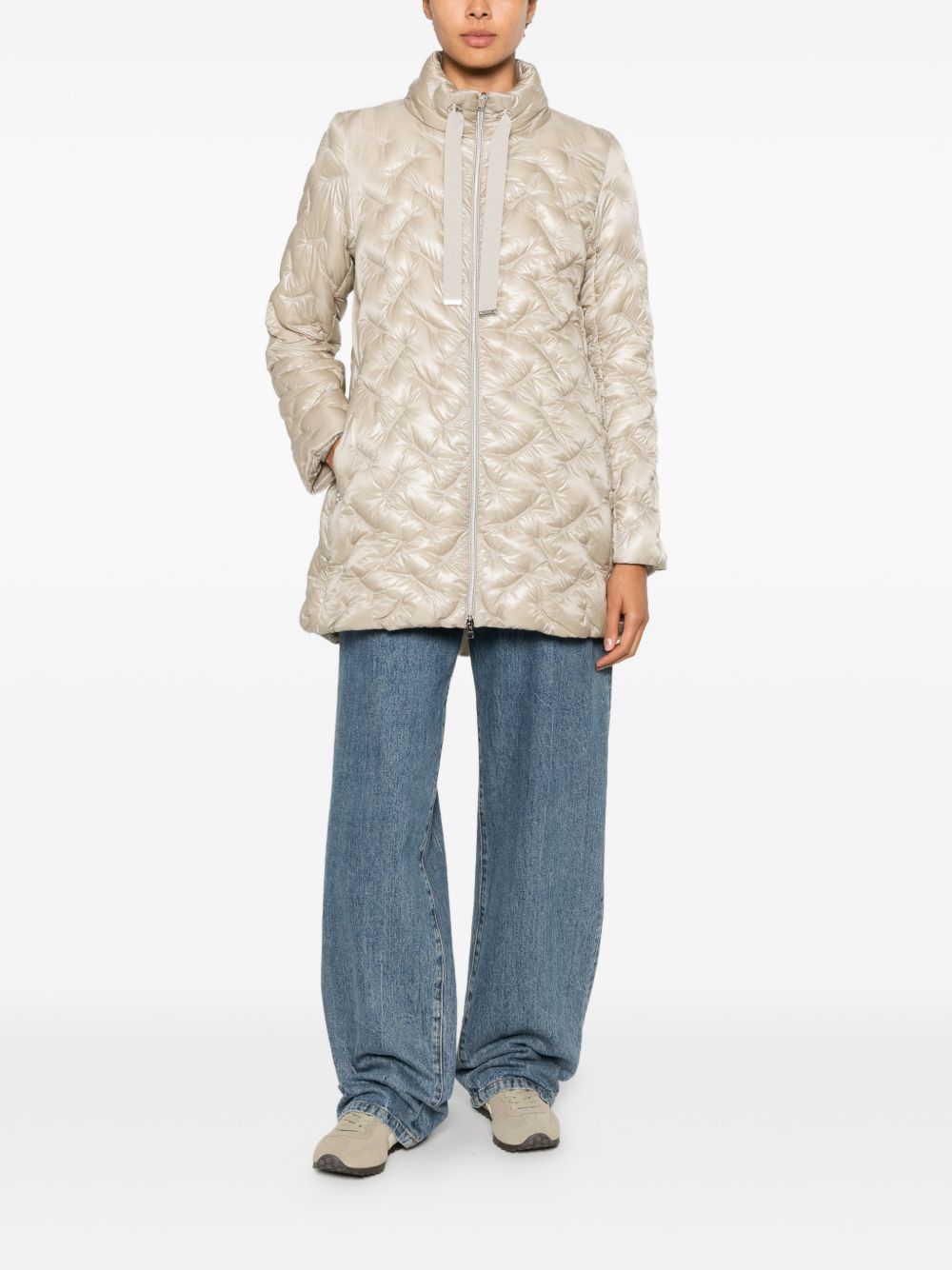 Herno Women Quilted Midi Down Jacket