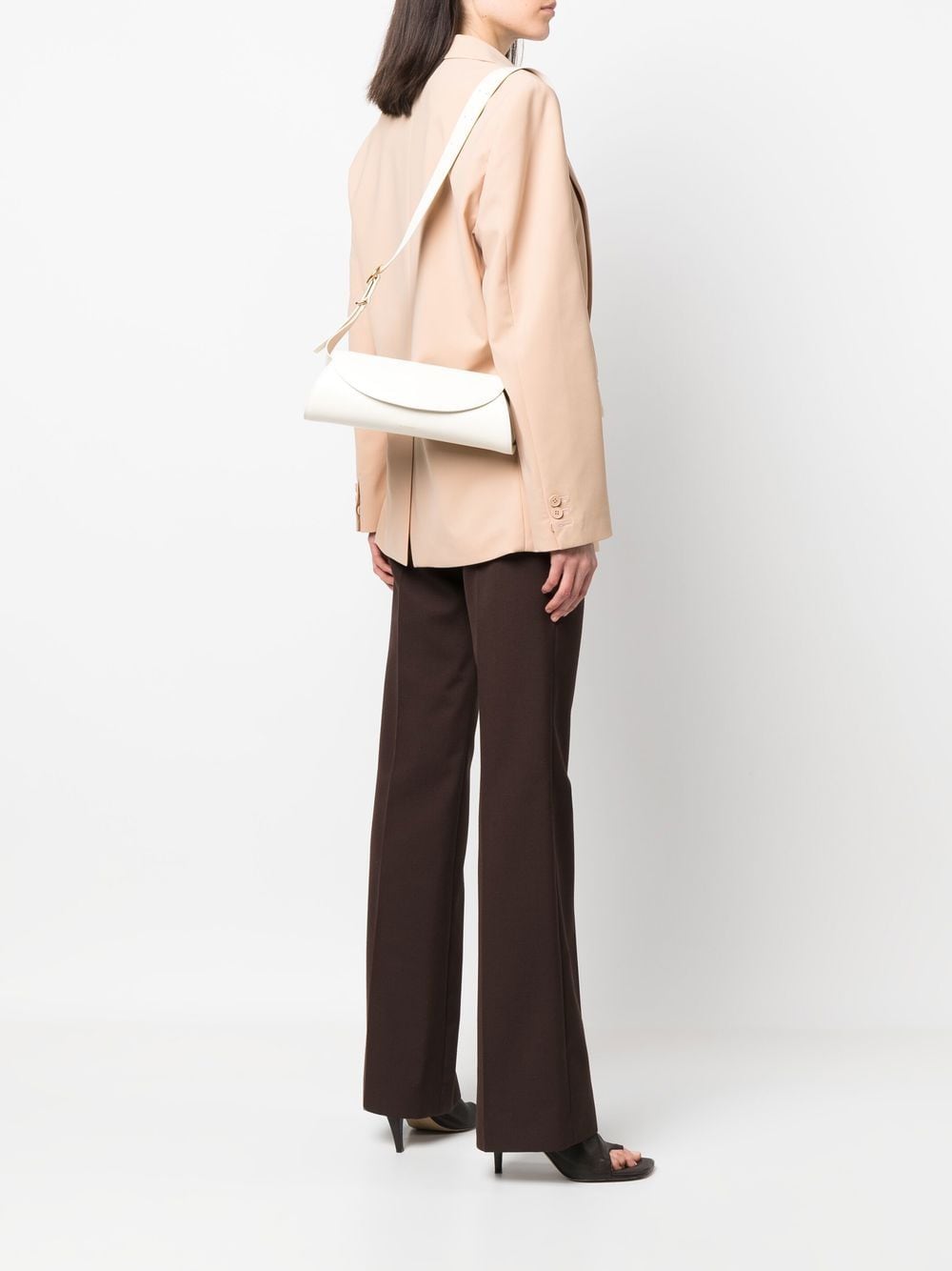 Jil Sander Women Cannolo Small Leather Shoulder