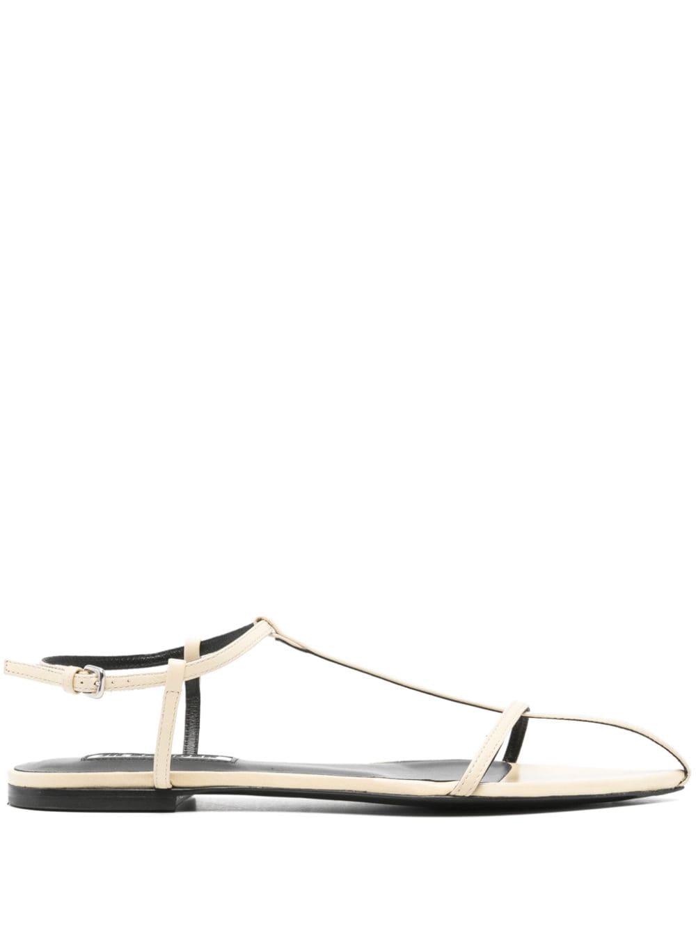 Jil Sander Women Leather Flat Sandals