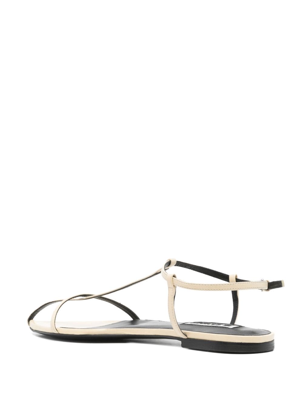 Jil Sander Women Leather Flat Sandals
