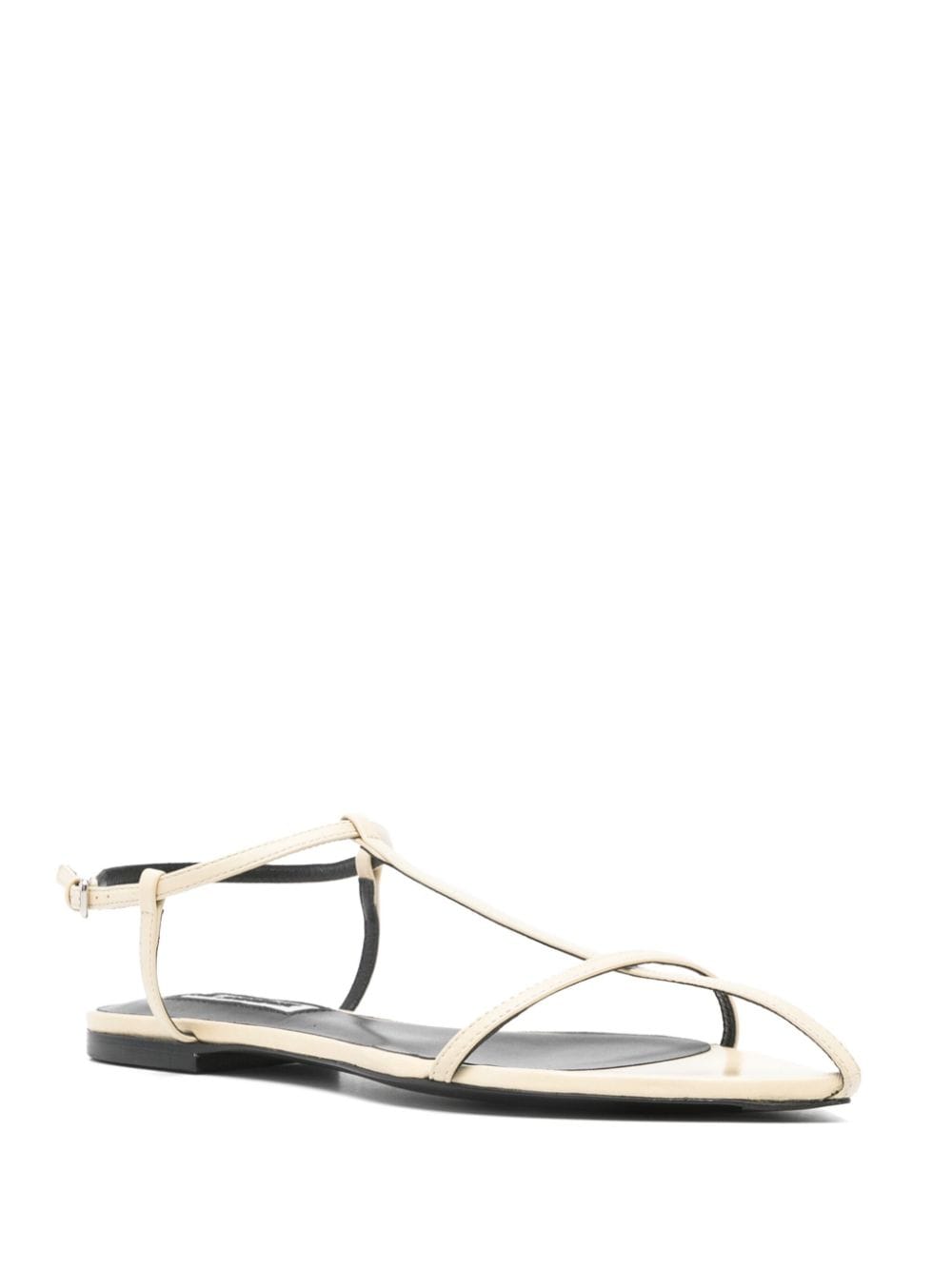 Jil Sander Women Leather Flat Sandals