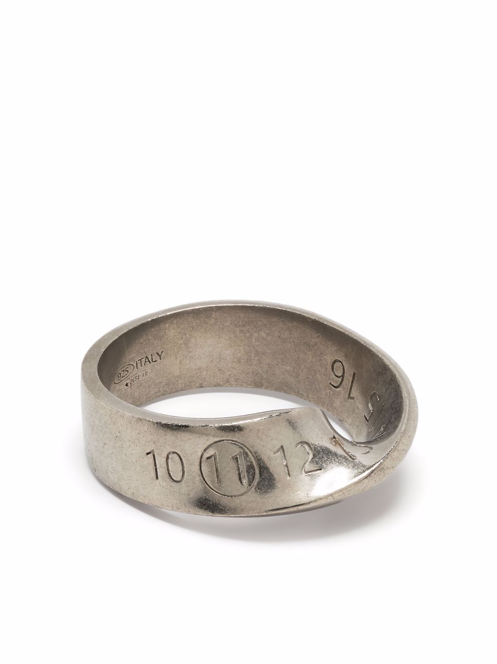 Maison Margiela Men Logo Twisted Number Ring
