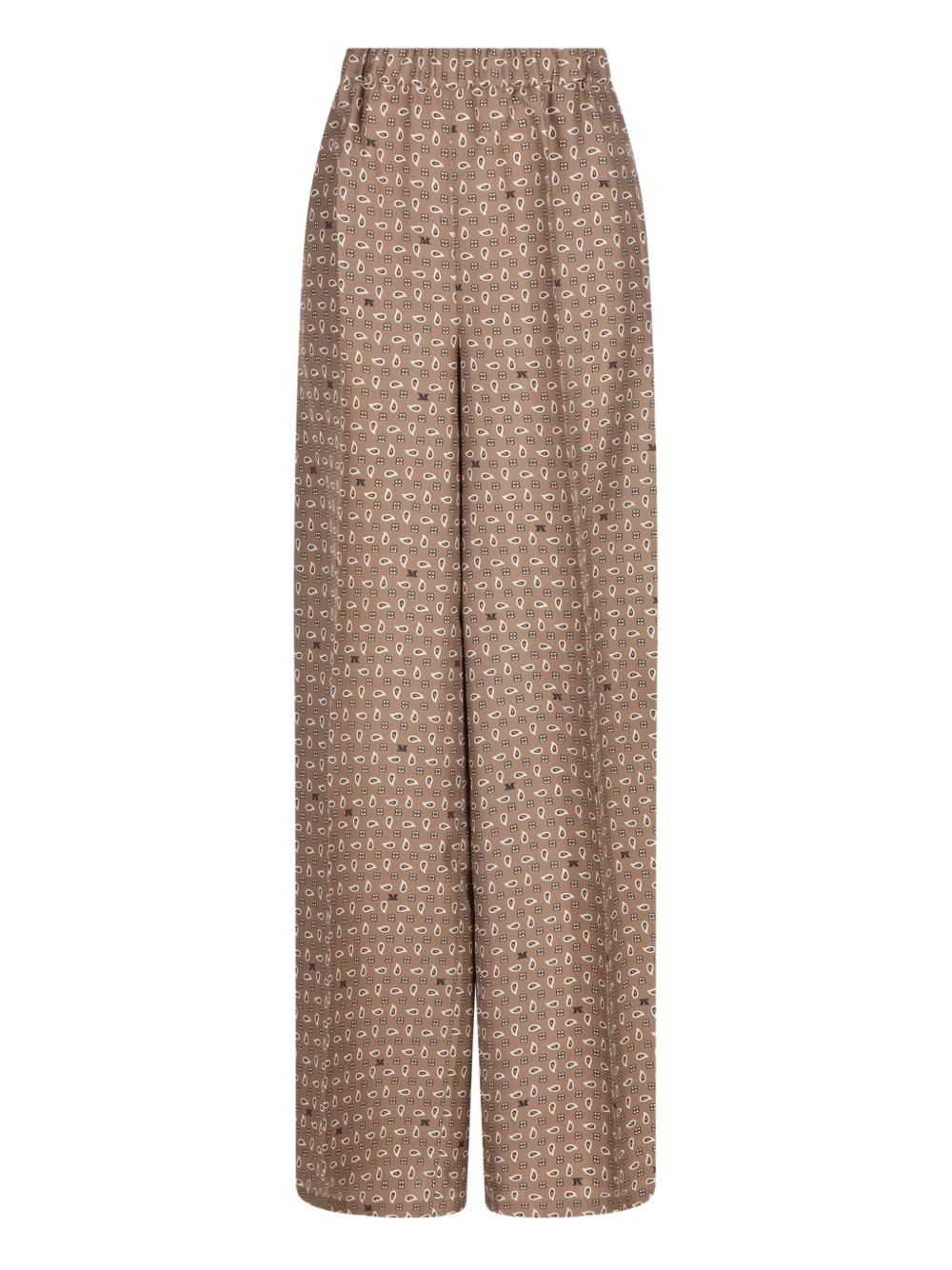 Max Mara Women Printed Silk Trousers