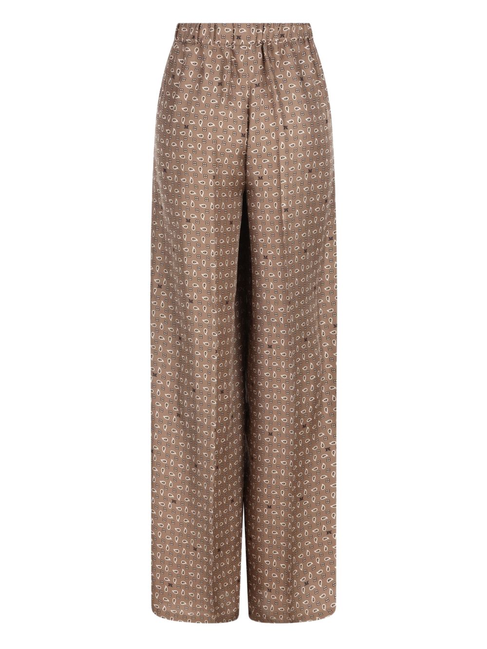 Max Mara Women Printed Silk Trousers