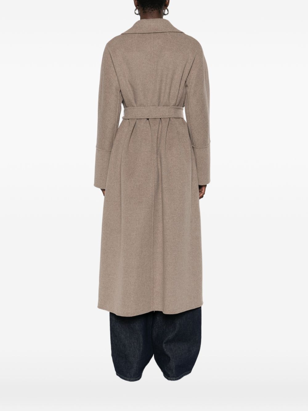 S Max Mara Women Wool Belted Coat