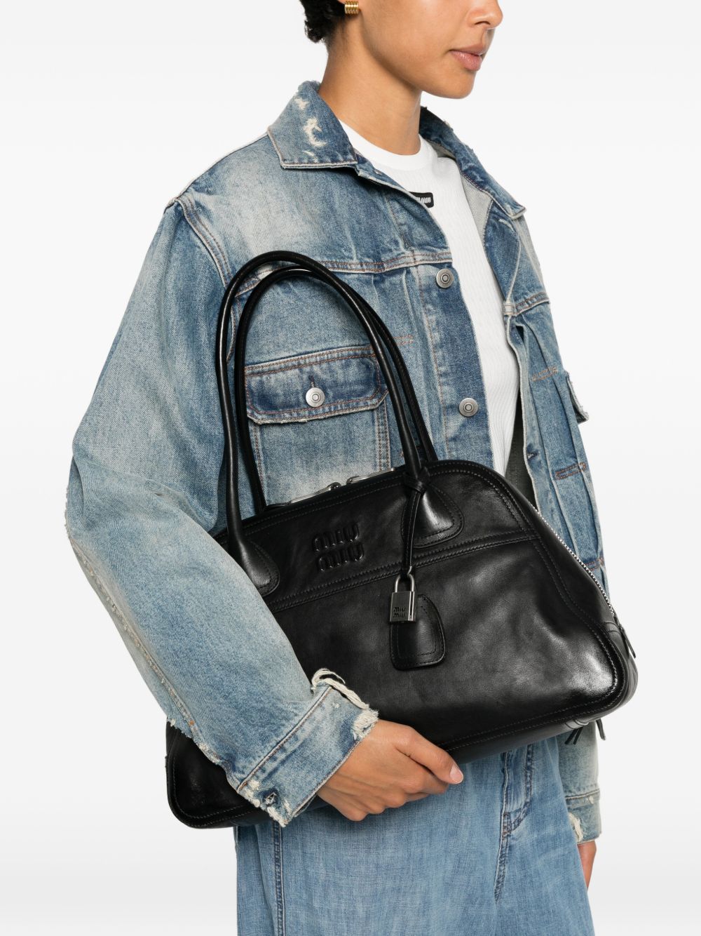 Miu Miu Women Vivant Leather Handbag