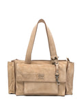 Miu Miu Women Utilitaire Suede Leather Tote Bag