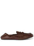 Miu Miu Women Ruches Leather Loafers