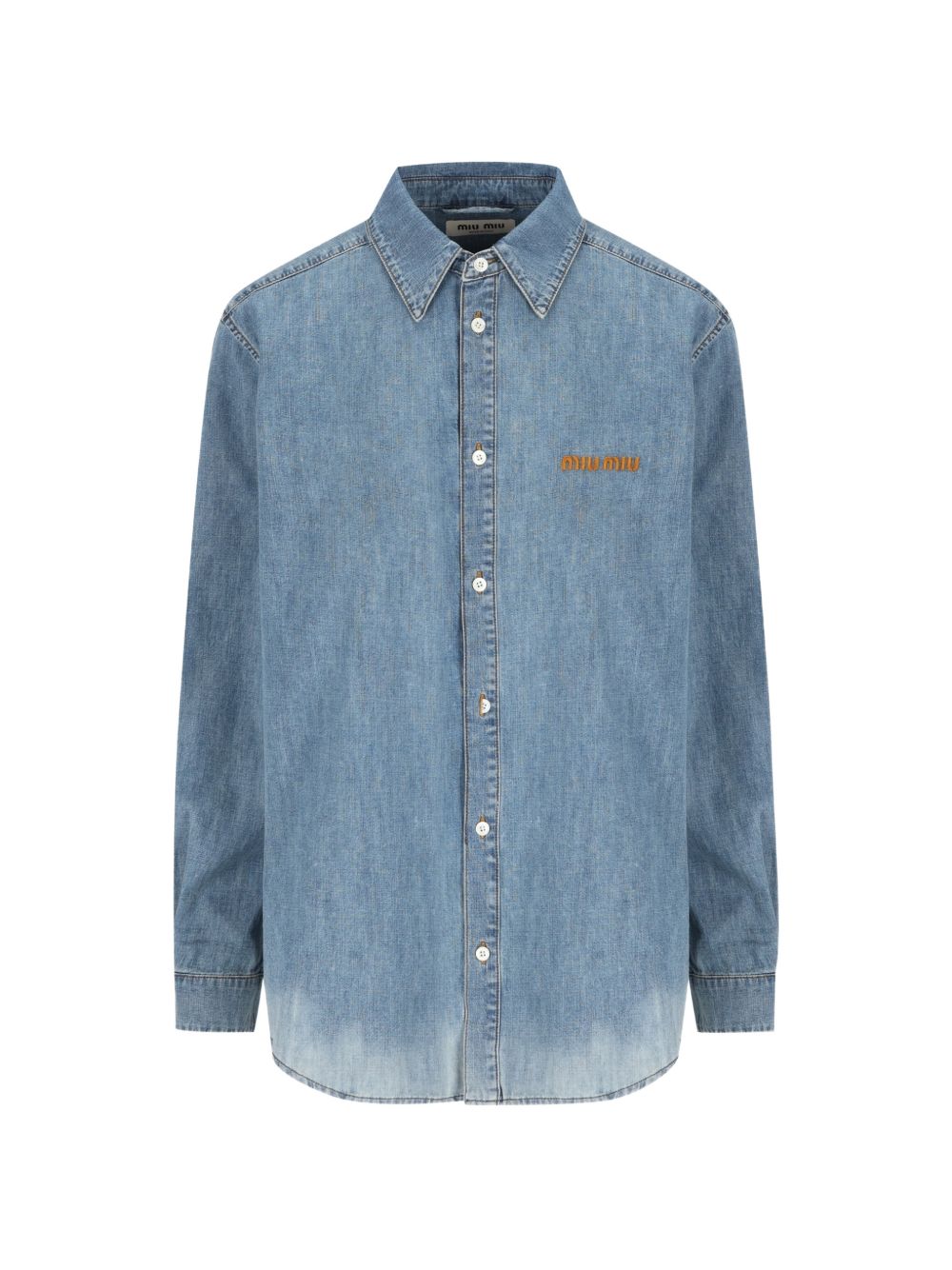 Miu Miu Women Logo Cotton Shirt
