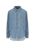 Miu Miu Women Logo Cotton Shirt