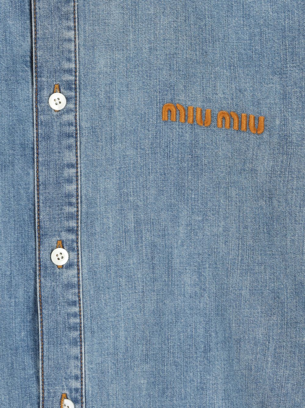 Miu Miu Women Logo Cotton Shirt