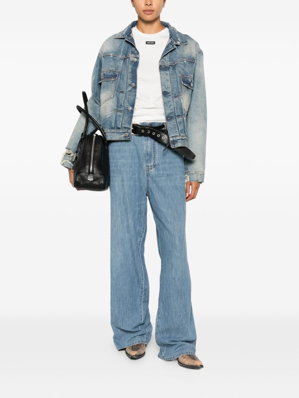 Miu Miu Women Flared Denim Jeans