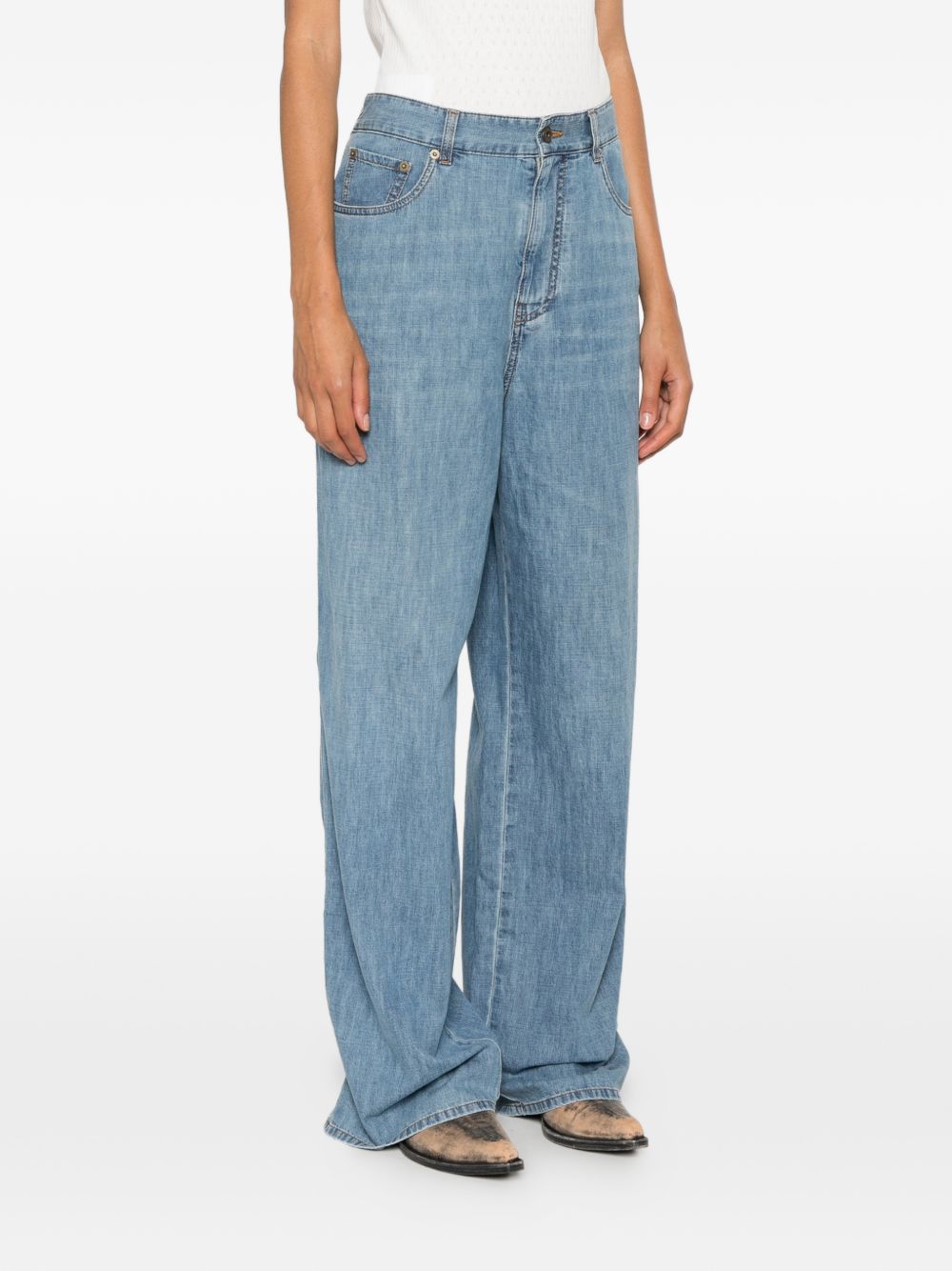 Miu Miu Women Flared Denim Jeans
