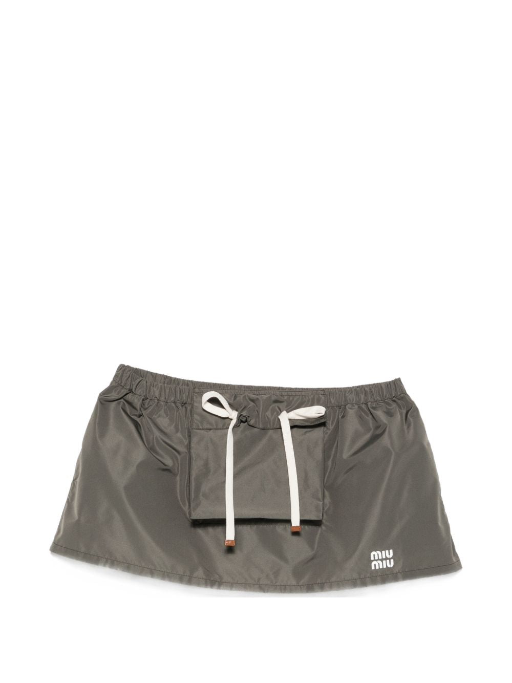 Miu Miu Women Logo Mini Skirt
