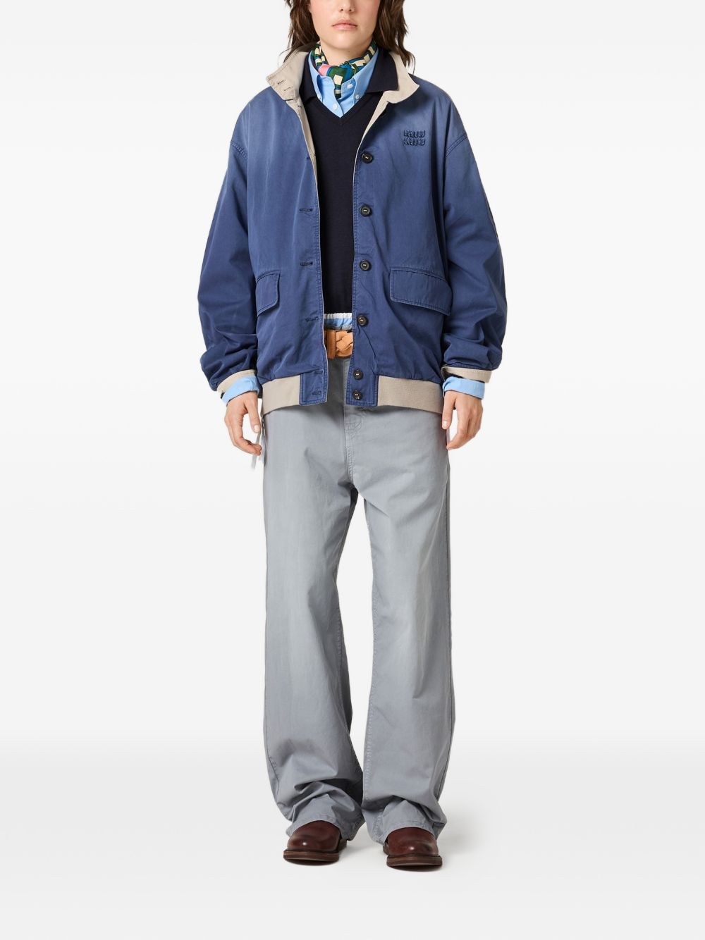 Miu Miu Women Cotton Blouson Jacket