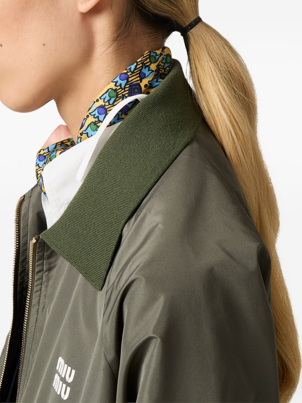 Miu Miu Women Zipped Blouson Jacket