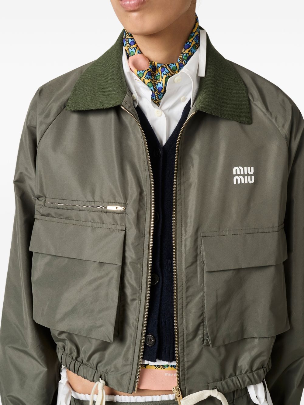 Miu Miu Women Zipped Blouson Jacket