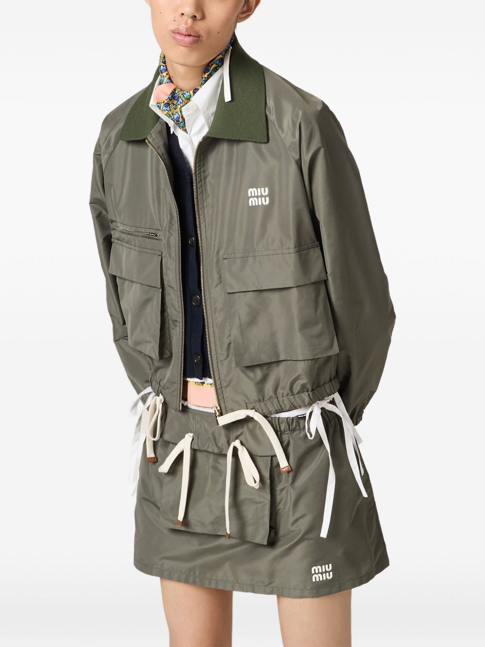 Miu Miu Women Zipped Blouson Jacket