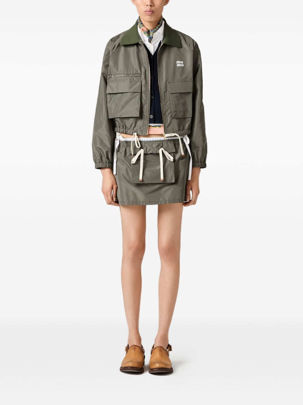 Miu Miu Women Zipped Blouson Jacket