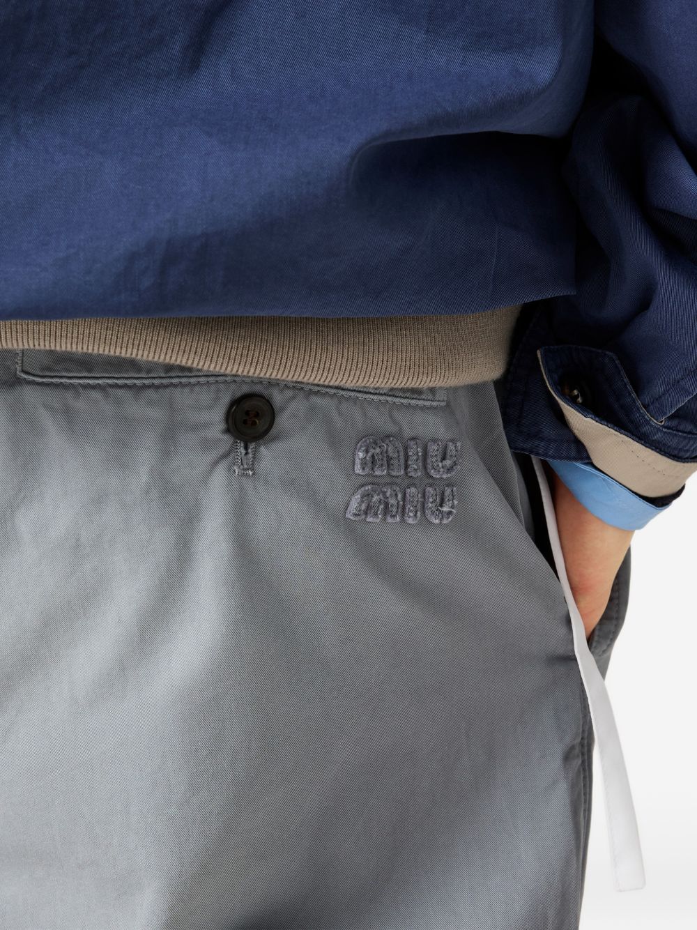 Miu Miu Women Cotton Trousers